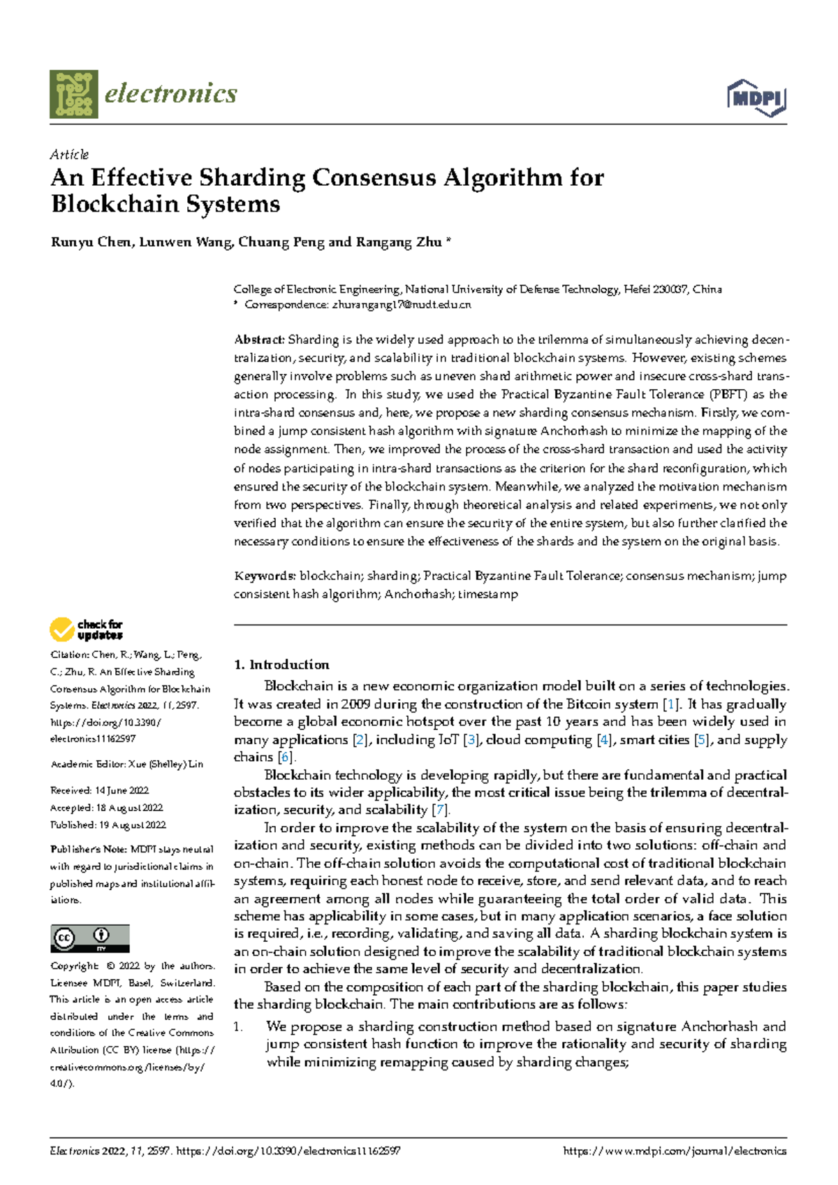UNIT-V-BCT-Sharding Consensus Algorithm for Blockchain Systems - Studocu