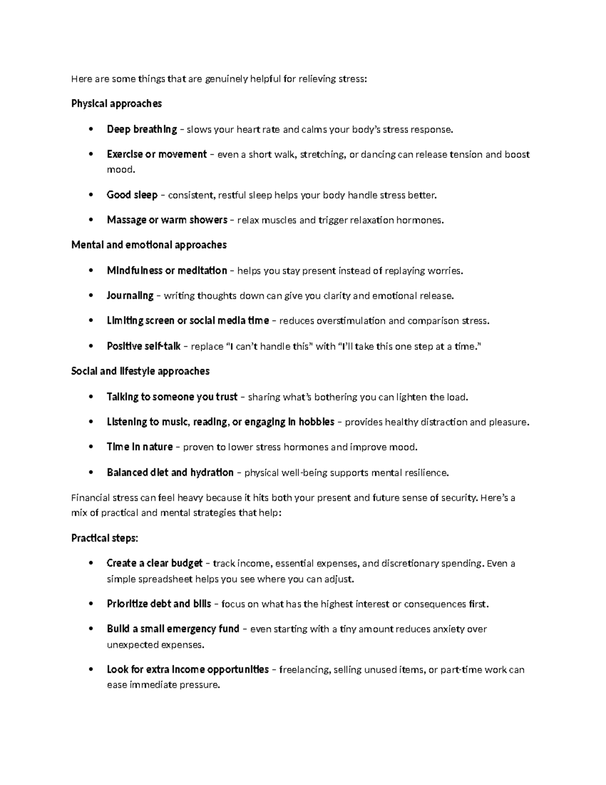 Stress Relief Strategies: Practical & Mental Approaches for Well-Being ...