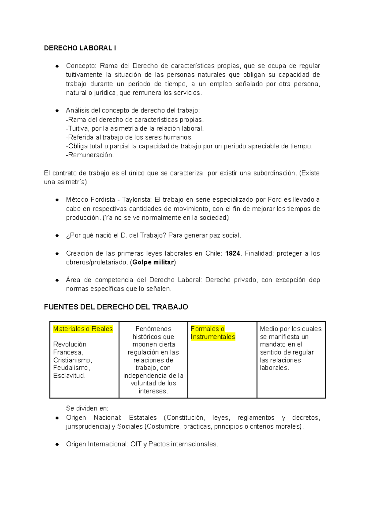 DERECHO LABORAL I: Análisis de Conceptos y Principios Fundamentales ...