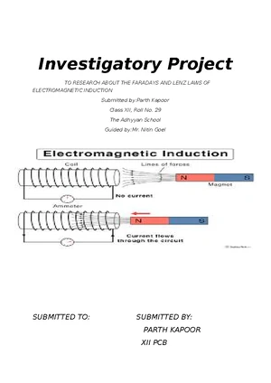 Electromagnetic Induction - Study Notes & Assignments - Studocu