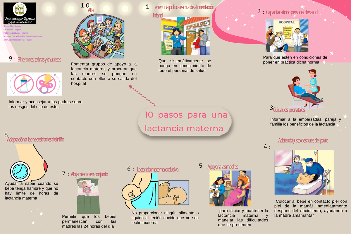 10 Pasos Para La Lactancia Materna www.studocu.com