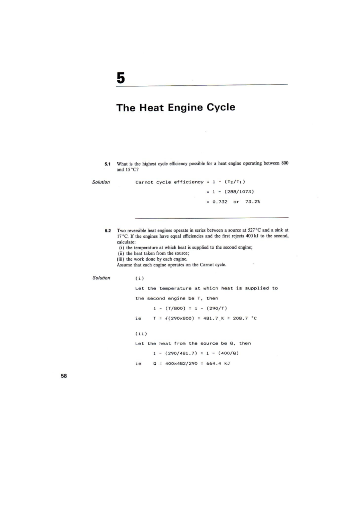 Applied Thermodynamics CH 5 - Study Notes for Exam Prep - Studocu