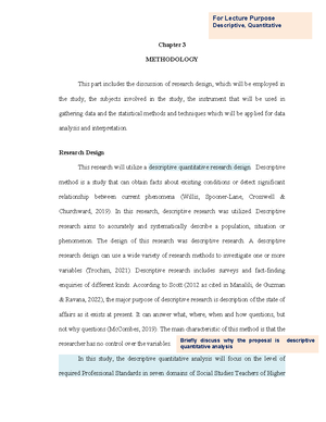 Research Proposal Mixed Method Sample - Chapter 3 METHODOLOGY This ...