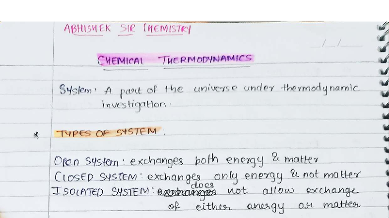 692536760 4 Thermodynamics: Chemical Systems & Processes Notes - Studocu