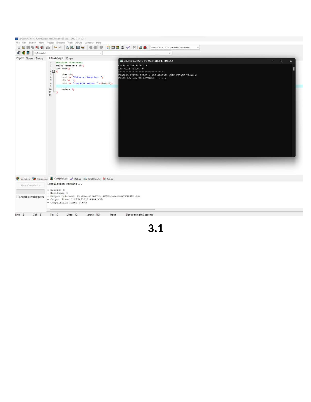 TTM24NS Final Exam: C++ Programming Concepts and Outputs - Studocu