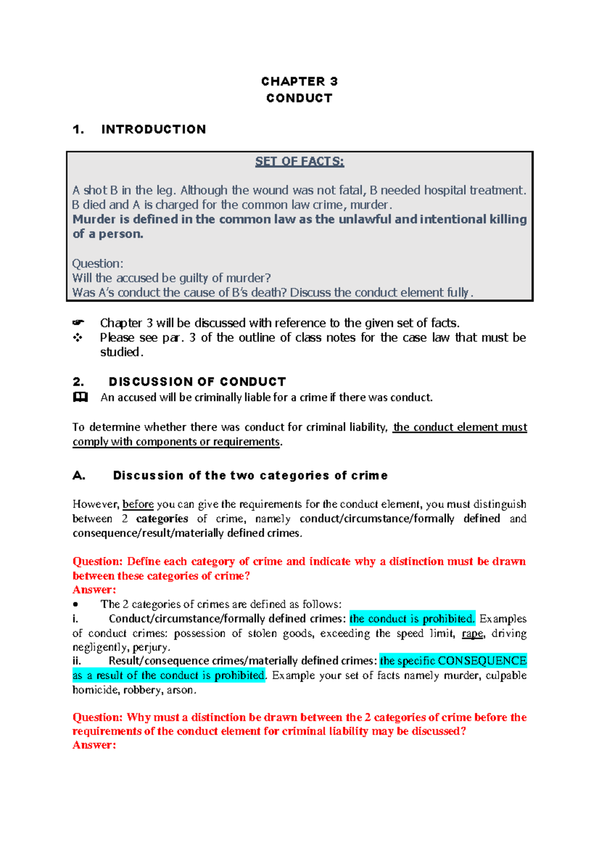 Criminal law chapter 3 lecture notes - Warning: TT: undefined function ...