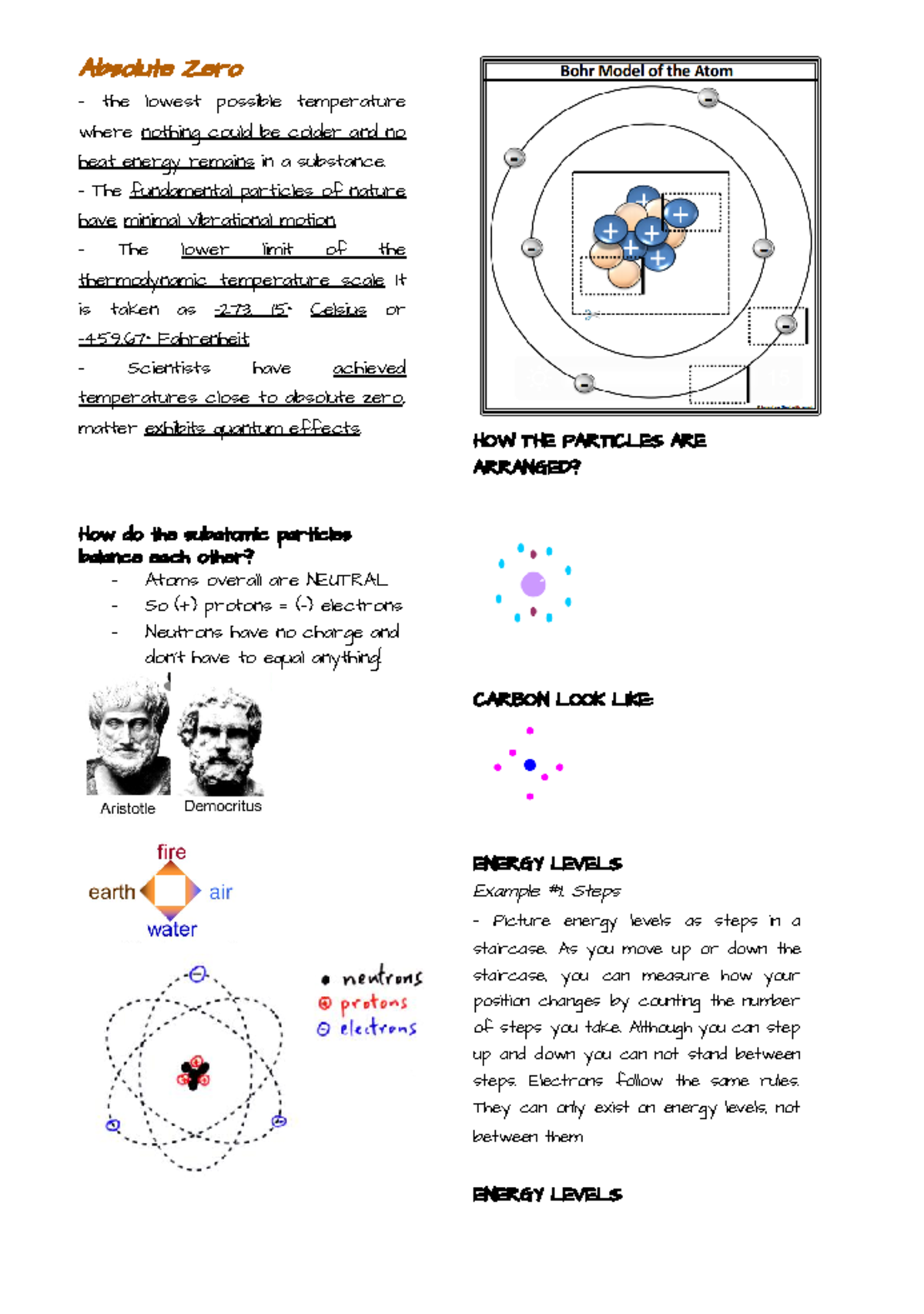 Advanced Chemistry Lecture Notes: Understanding Matter & Energy Levels ...