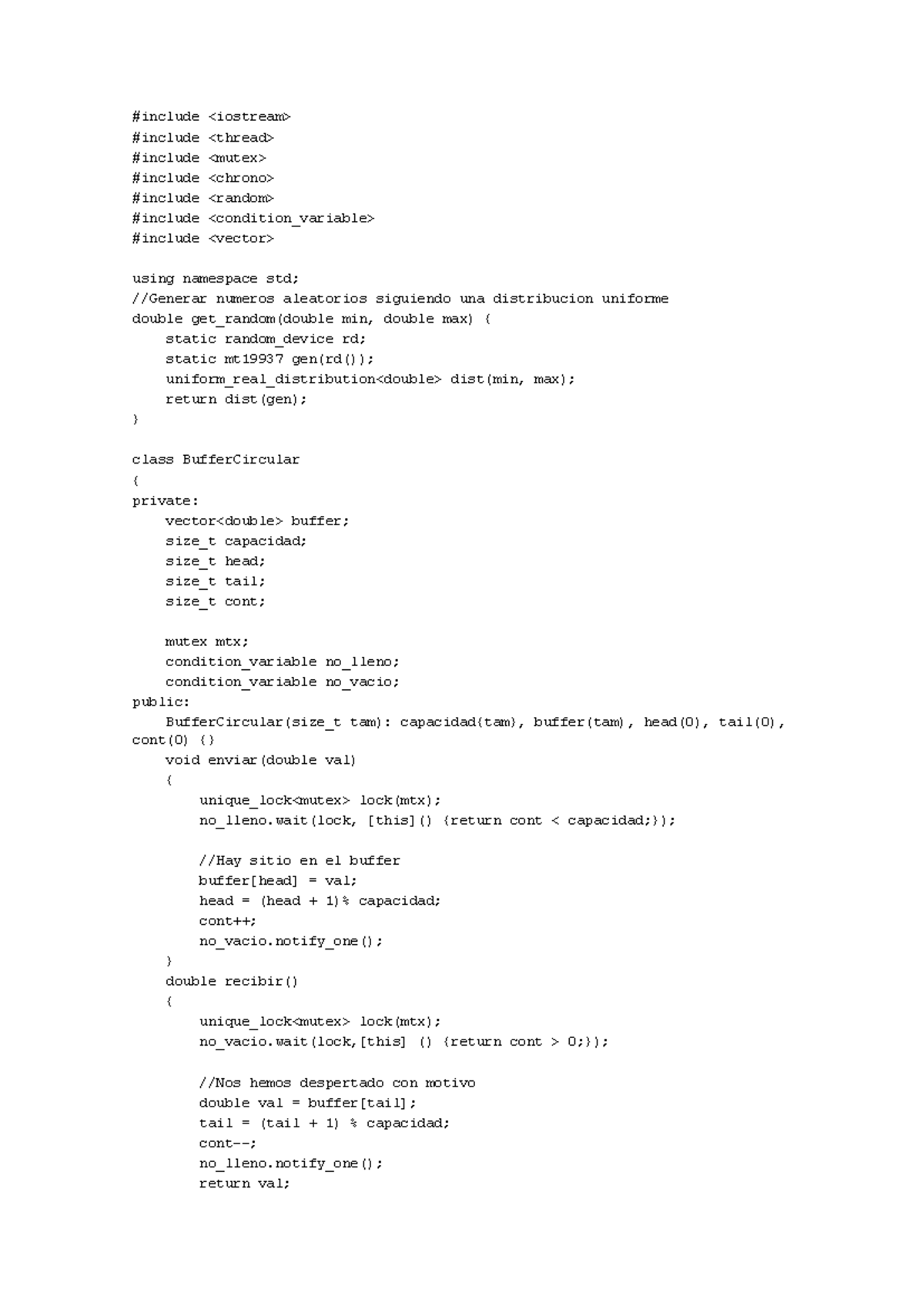 Buffer Circular Implementation in C++: Code and Explanation - Studocu