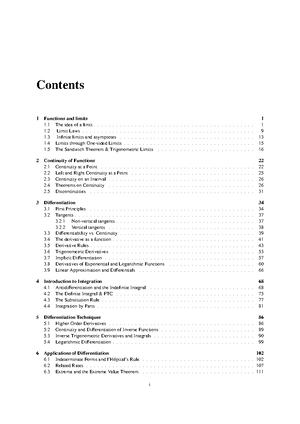 CALCULUS MATH1036 A 2025 Tutorial Exercises and Solutions - Studocu
