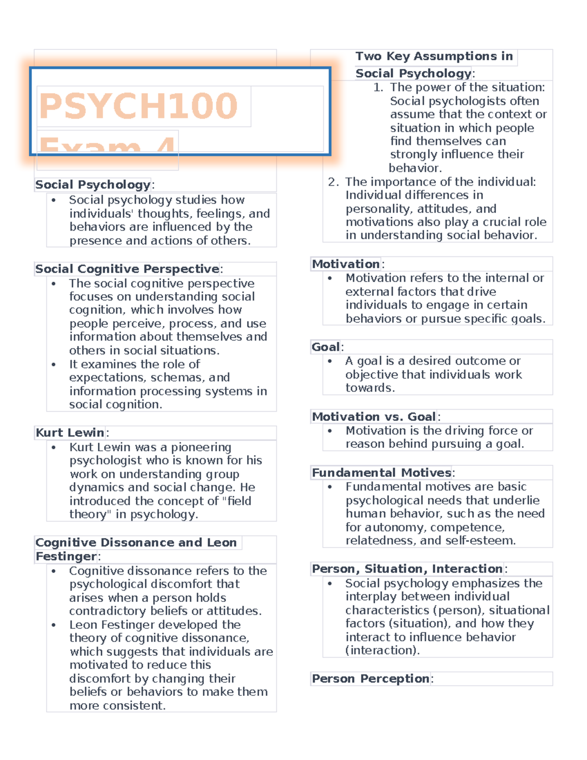 Psych EXAM 4 Study Guide - Social Psychology: Social psychology studies ...