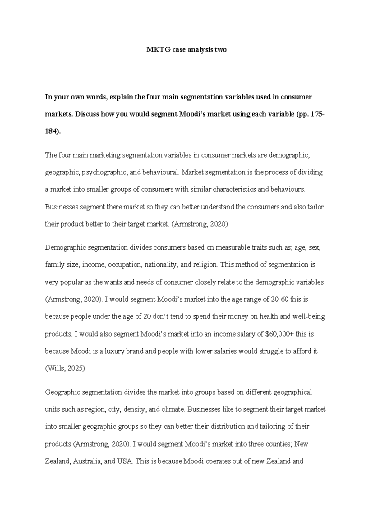 MKTG Case Study: Segmentation Strategies & Market Expansion Insights ...