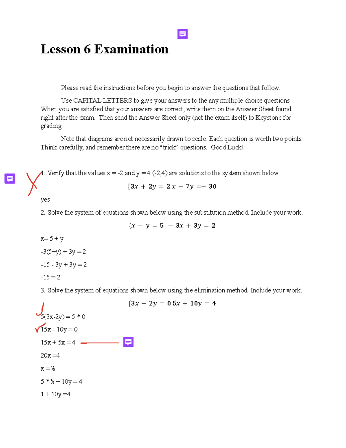 Parsons Graded Pre-Calc Trigonometry Lesson 6 Exam Solutions - Studocu