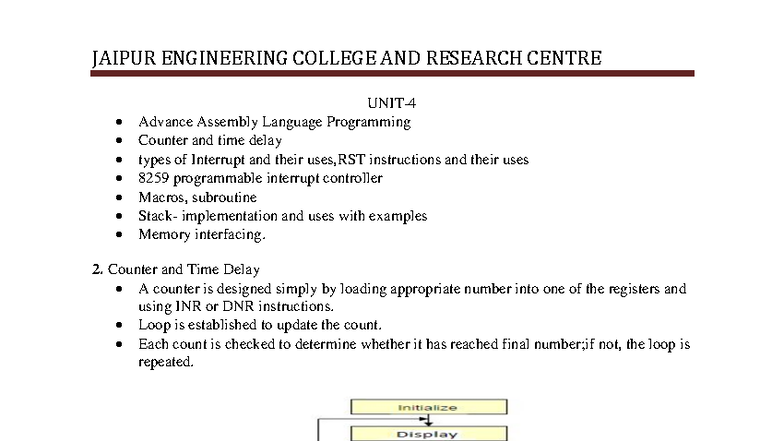 UNIT-4-5-MPI Lecture Notes: Advanced Assembly Language & Interrupts ...