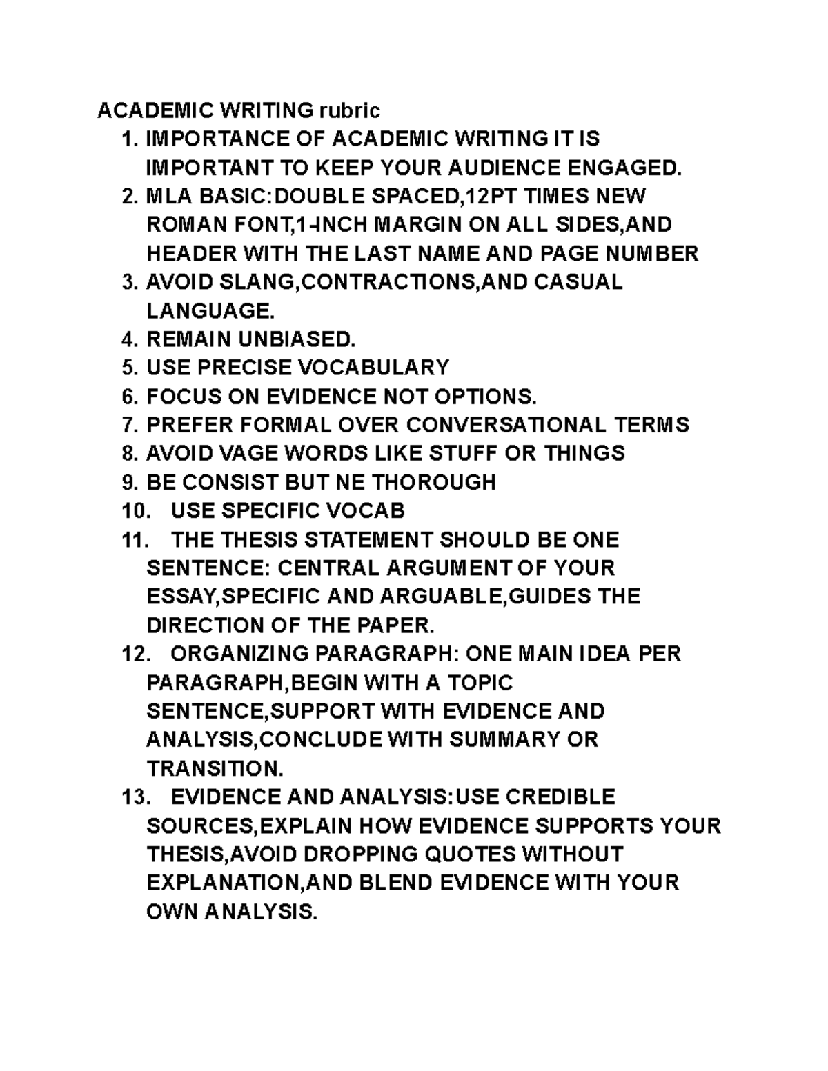 Academic Writing Techniques & Narrative Skills - ENG COMP 1 Notes - Studocu