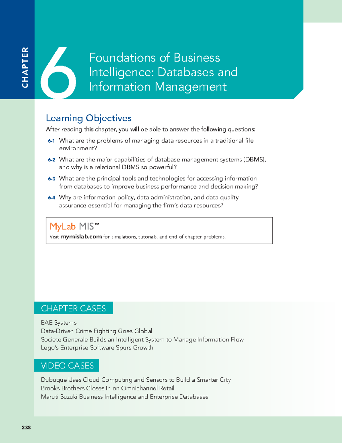 Managing Data Resources: Insights from Chapter 6 of MIS - Studocu