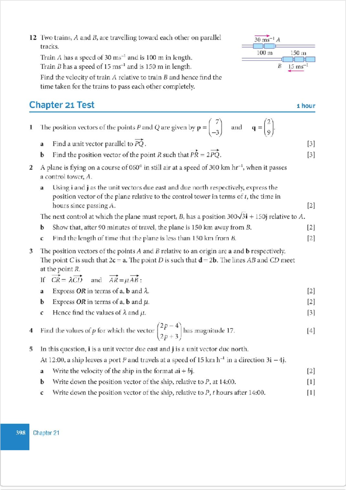 IGCSE Additional Mathematics 0606, Chapter 21 Vector Examination ...