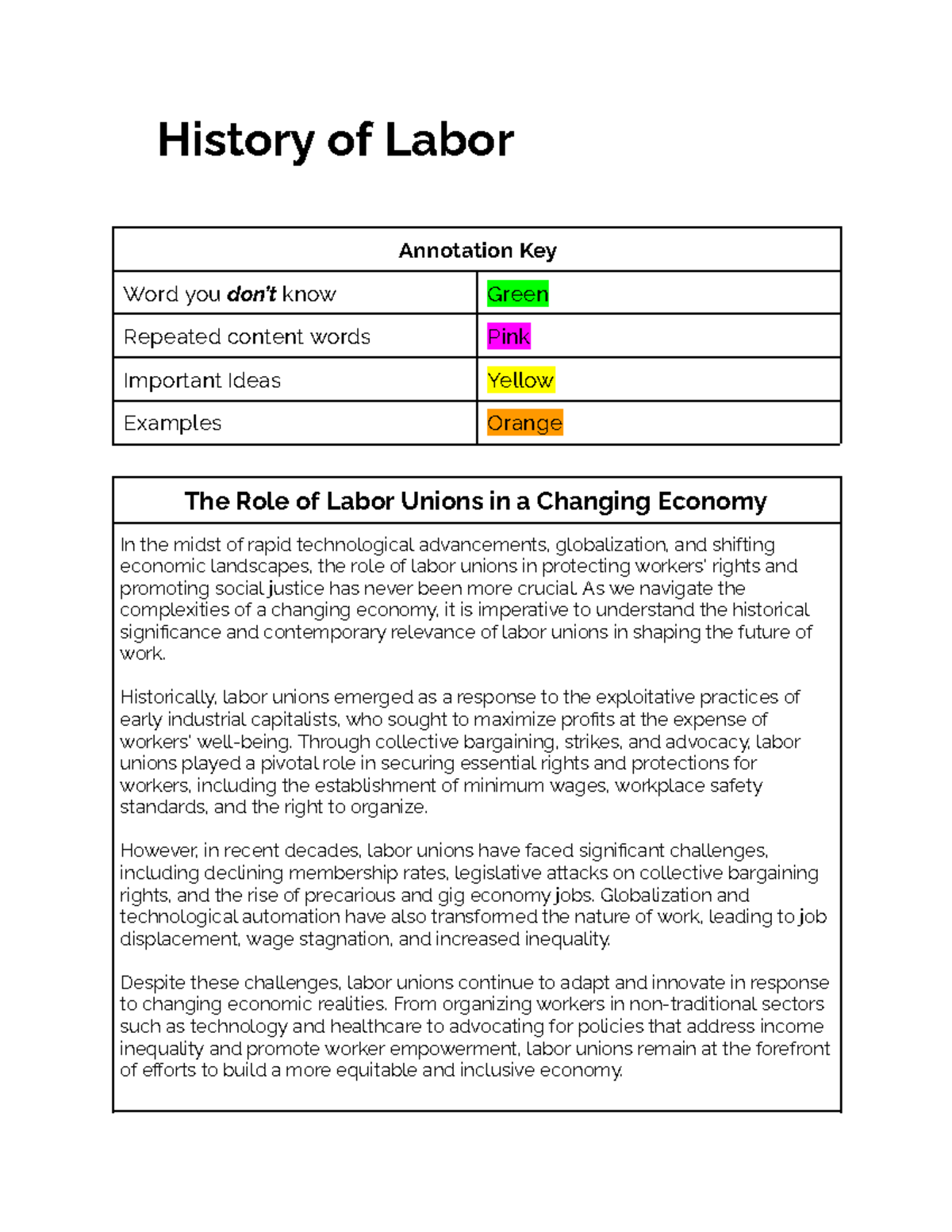 Car'Meon Smith - Labor - Union History - History of Labor Annotation ...