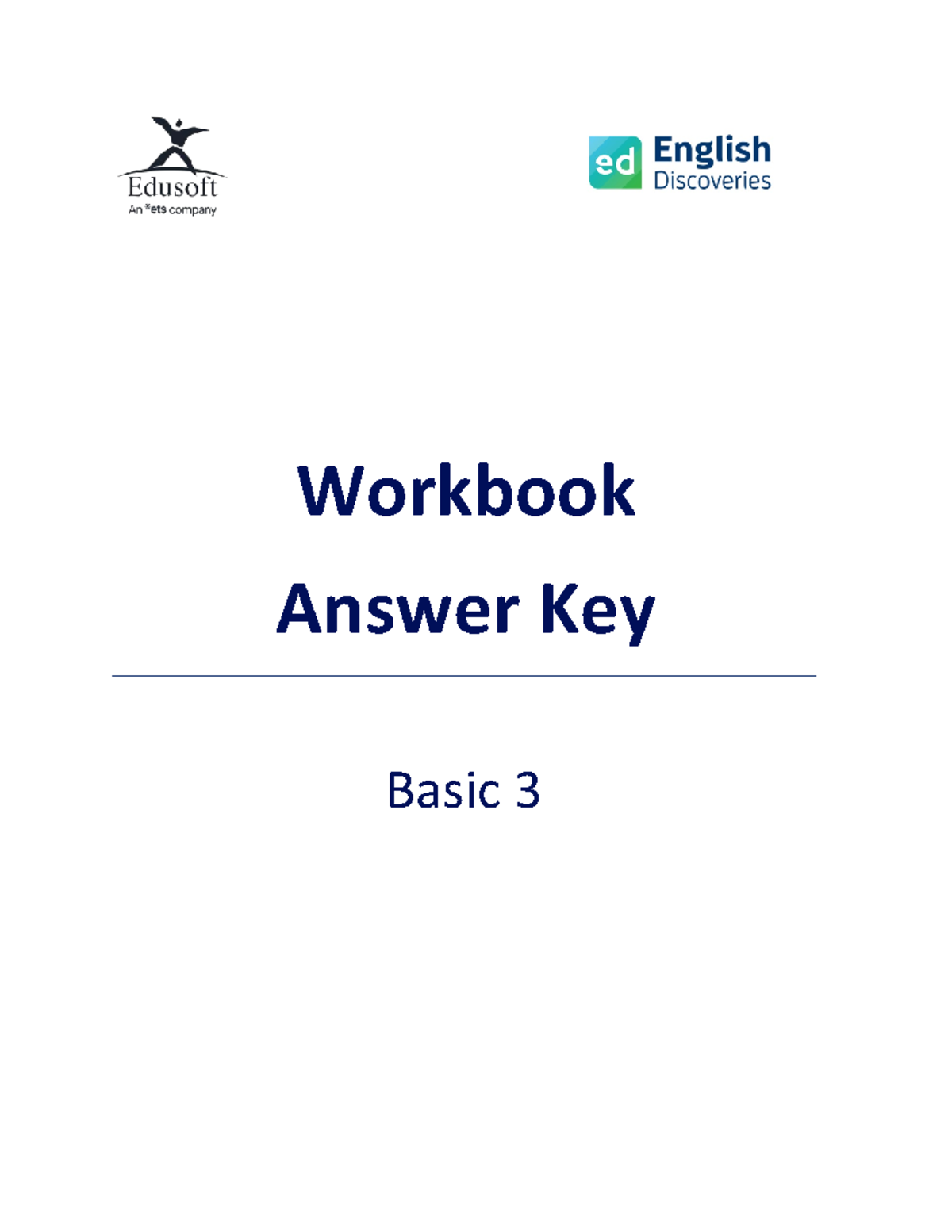 Basic 3 - Workbook Answer Key for All Units - Studocu