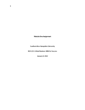 Module One Short Response - Module 1 Short Responses – Question 1 In ...