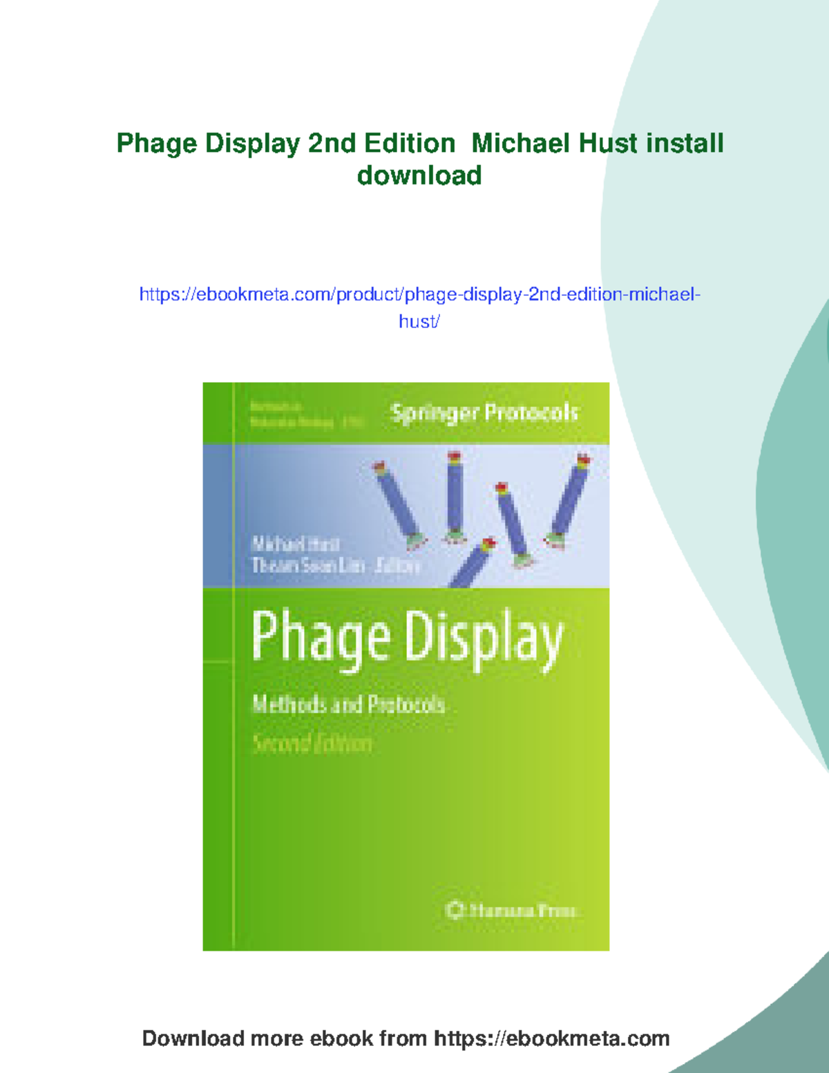 Methods in Molecular Biology: Phage Display Protocols, 2nd Ed. - Studocu