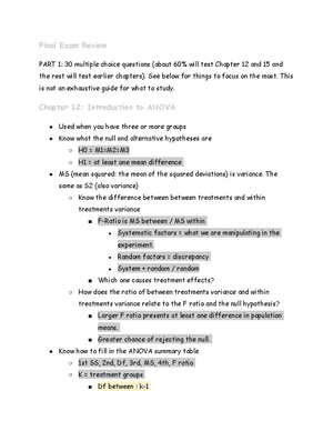 Stats exam 2 - test with work shown - Exam 2 Intro to Statistics Name ...