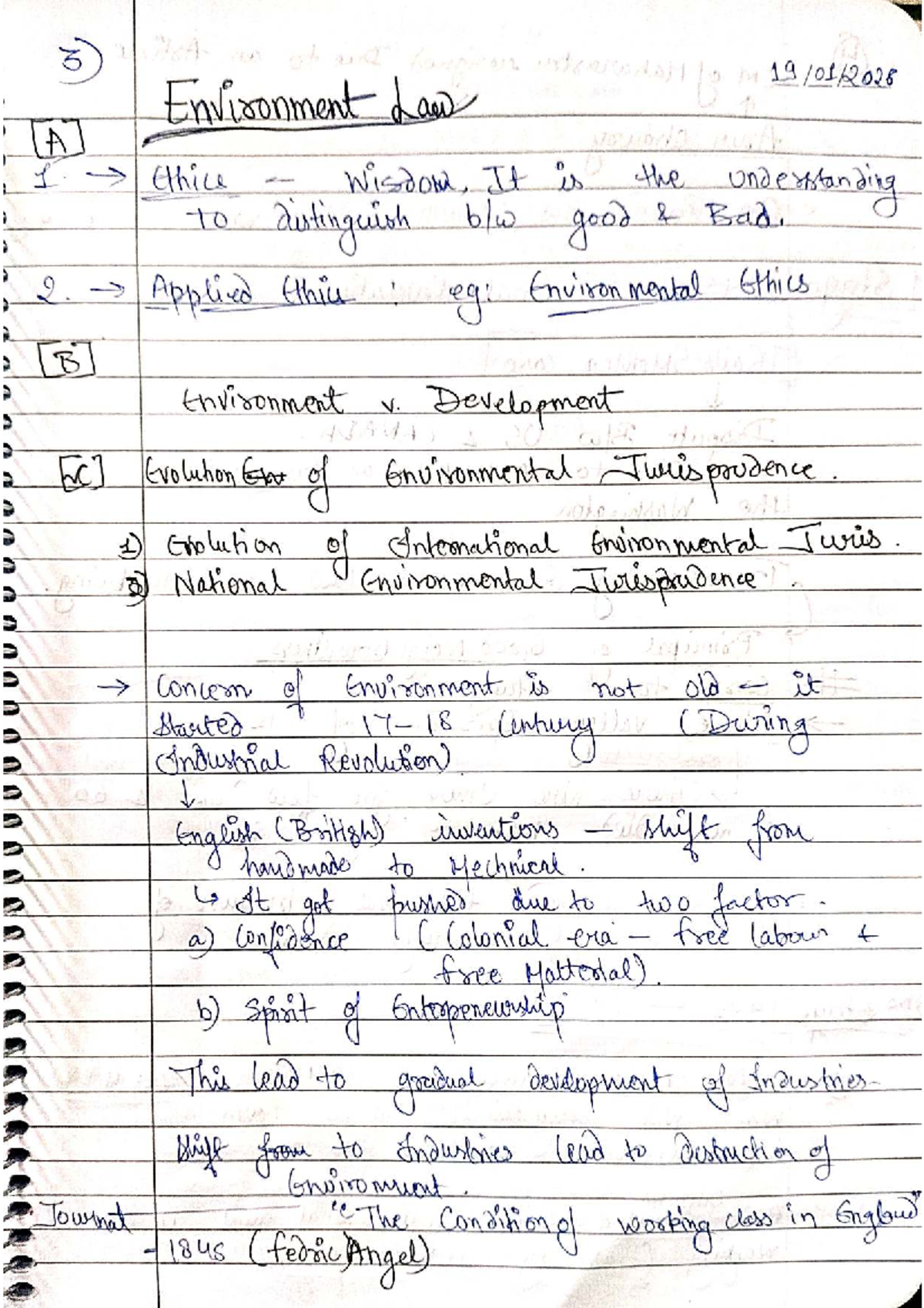 Environment Law Notes (Course Code: ENV 101) - Studocu
