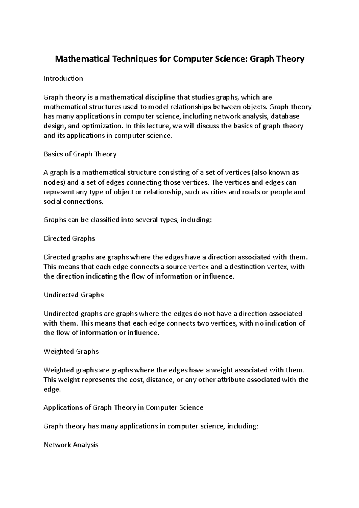 Algebraic Structures for Computer Science - Algebraic Structures for ...