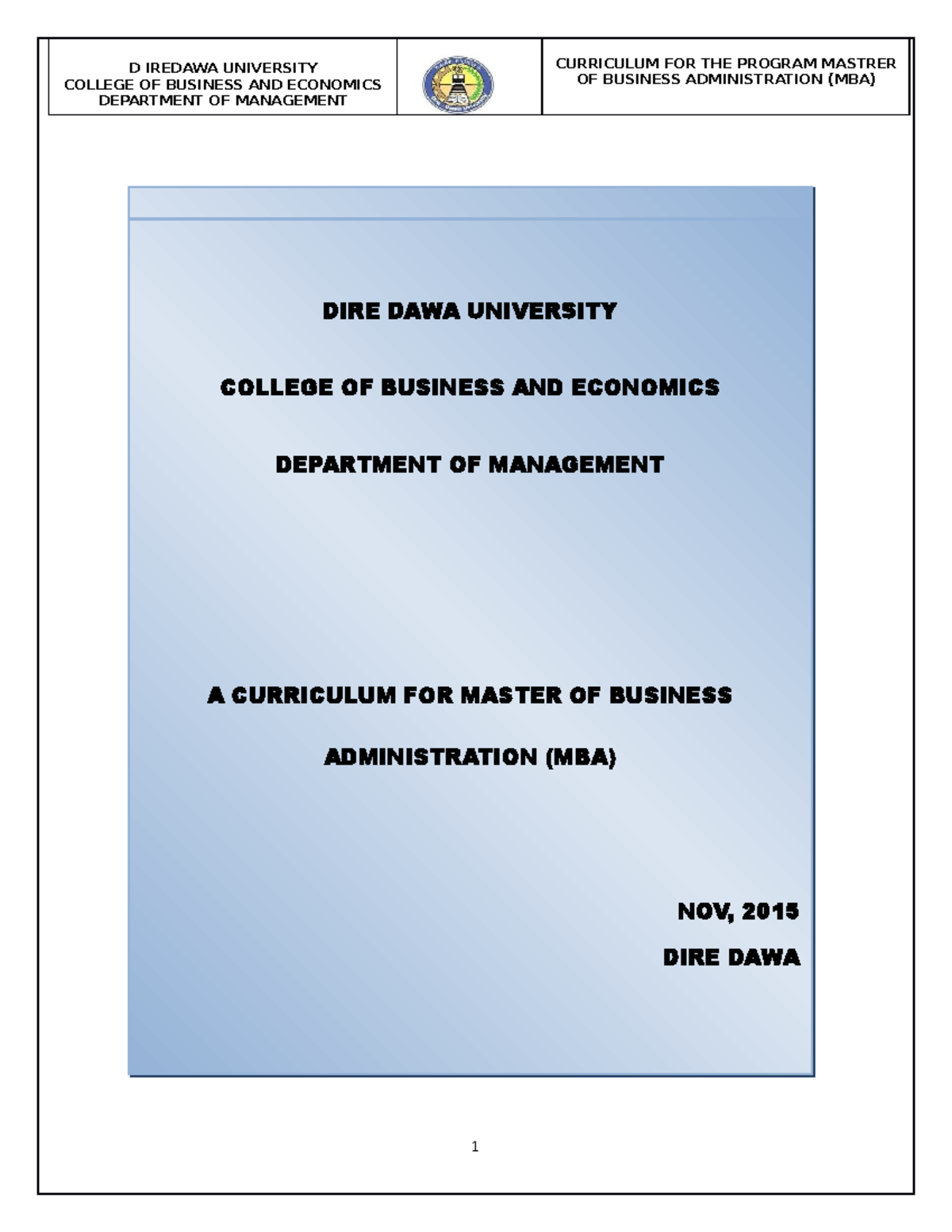 MBA Final Curriculum Overview and Course Breakdown - Studocu