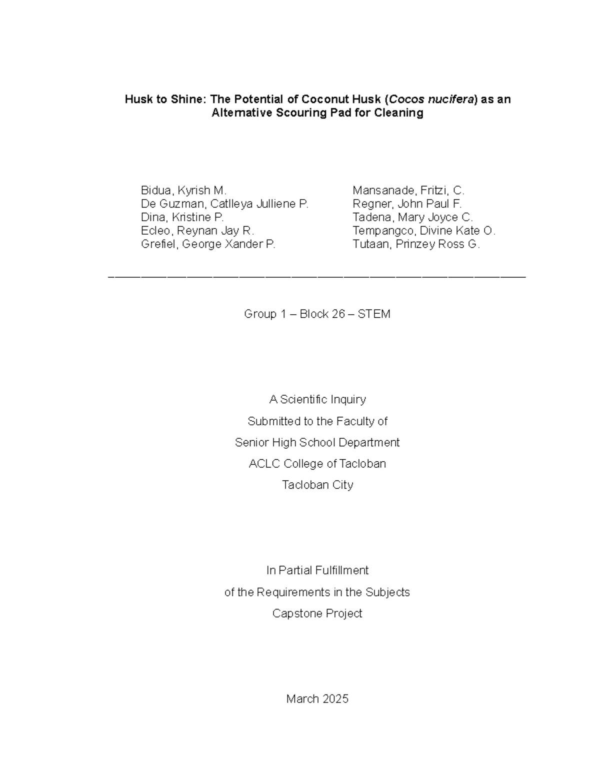 Research Defense Possible Questions - Possible Questions for Research ...