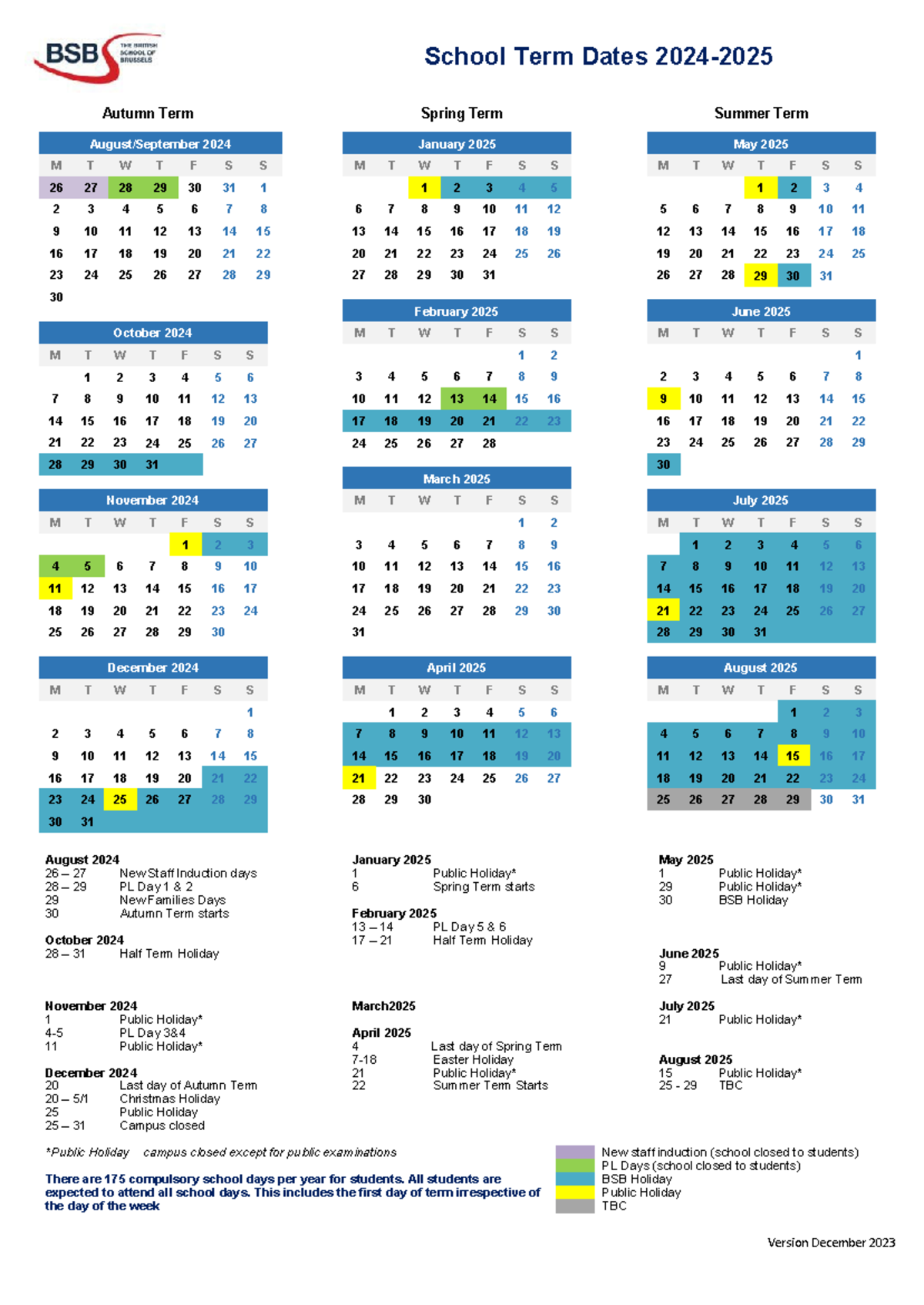 Term Dates 2024-2025: School Calendar Overview and Important Dates ...