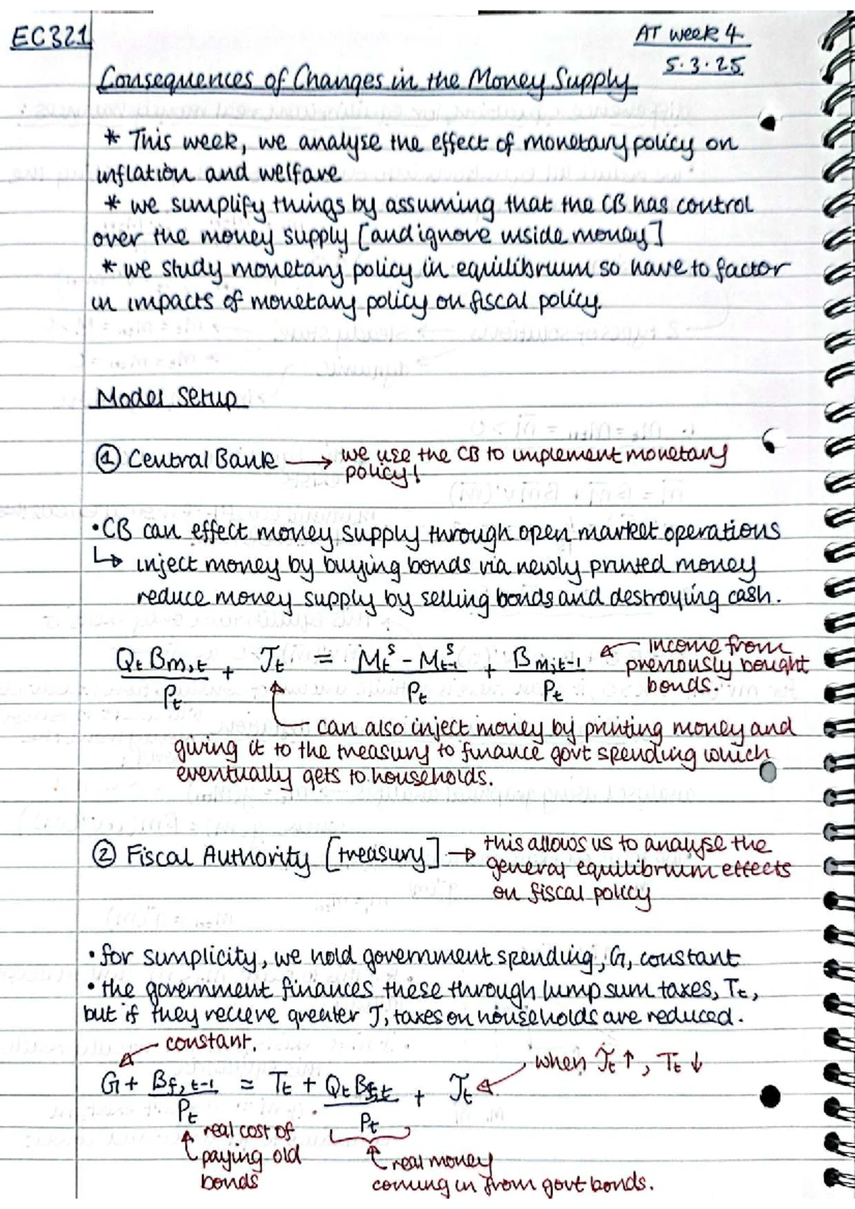 EC321 Week 3 Lecture Notes: Money, Prices, and General Equilibrium ...