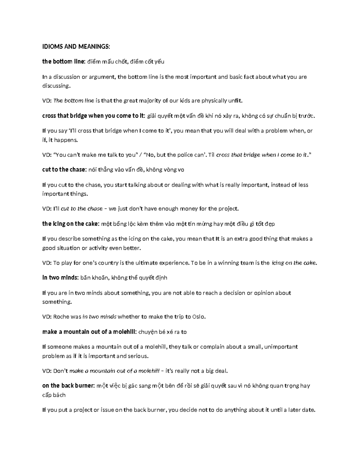 IDIOMS AND MEANINGS: Key Expressions Explained for Language Learners ...