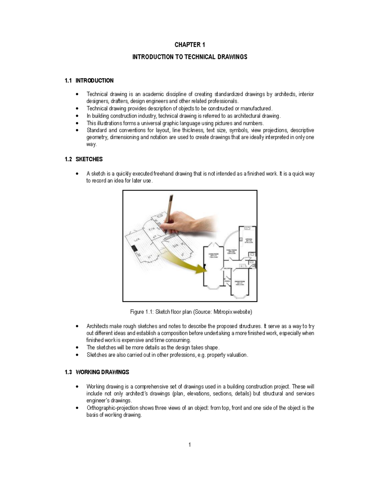 REM117 - Lecture Notes on Technical Drawings & Building Construction ...