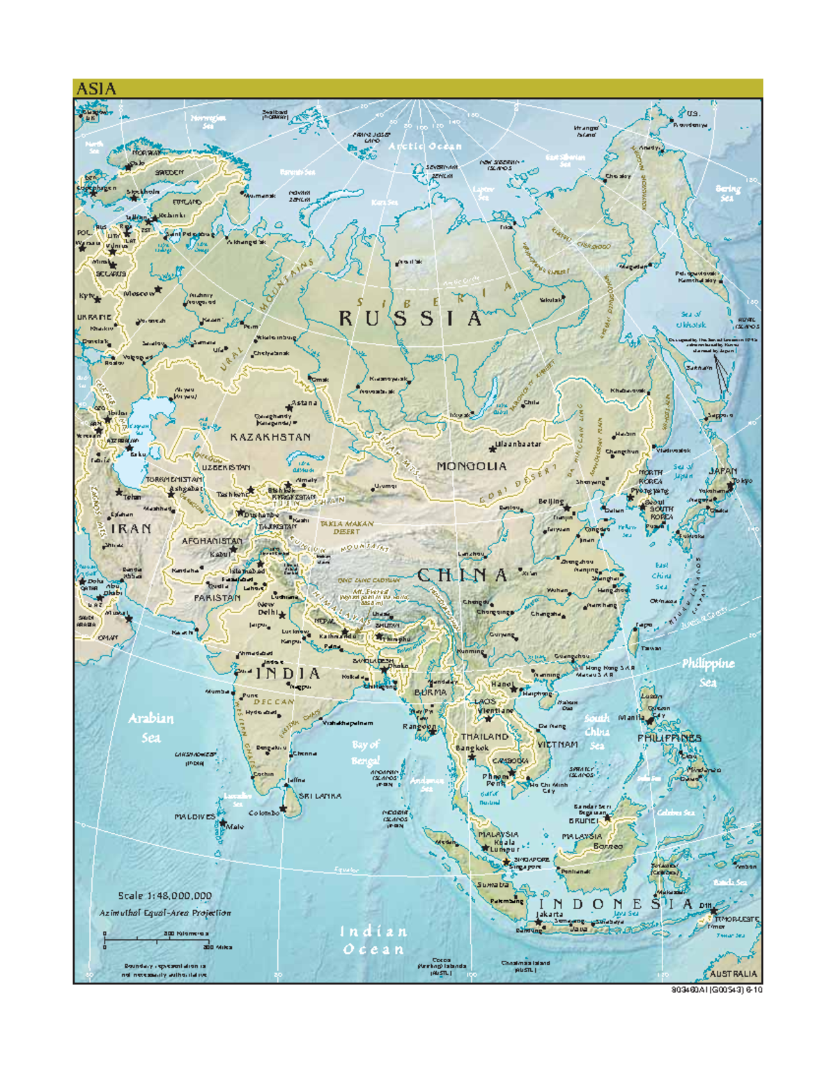 Asia Map - Detailed Geographic Overview of Asia Region - Studocu