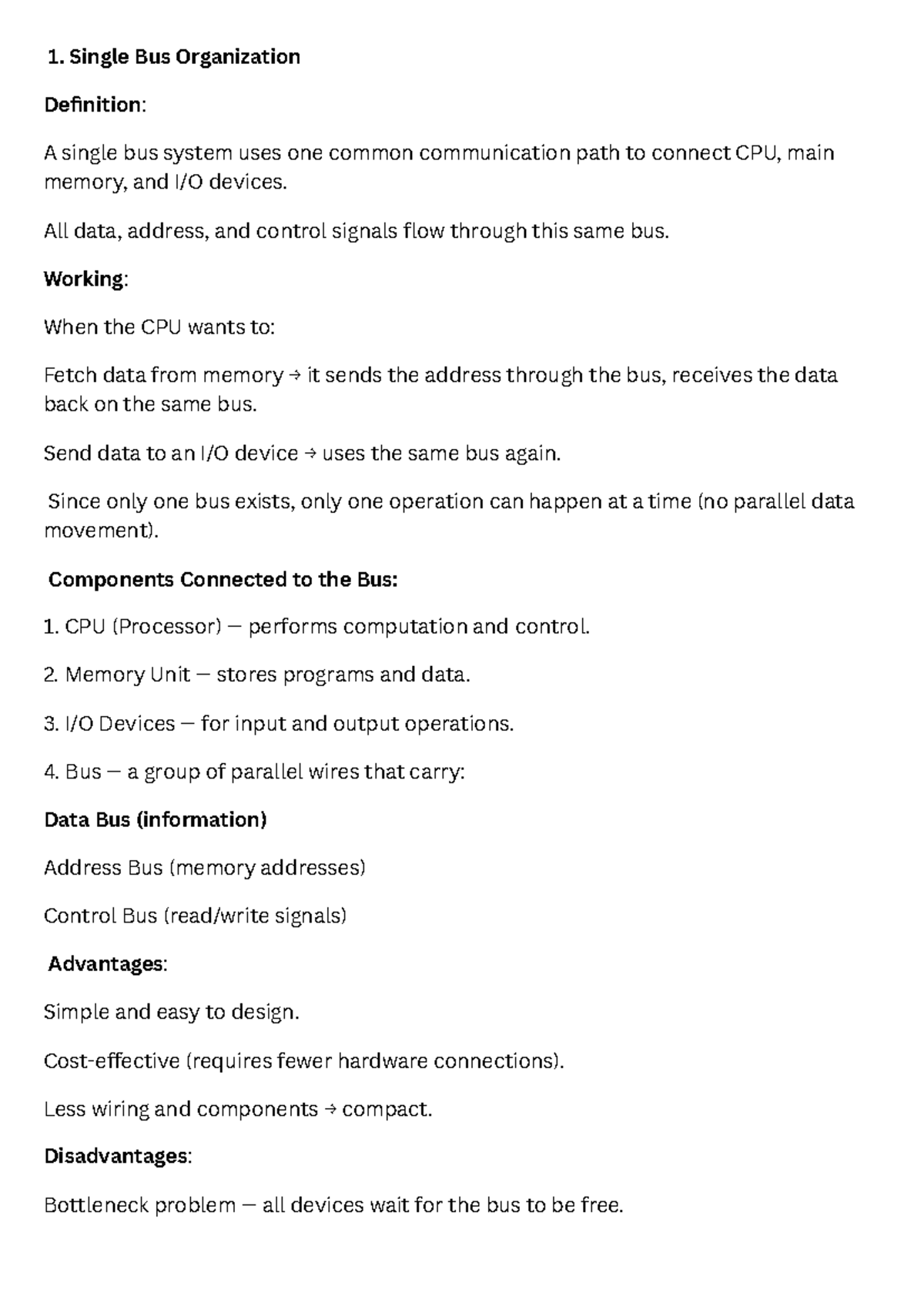Single Bus vs Multi Bus Organization: Detailed Explanation (20251103 ...