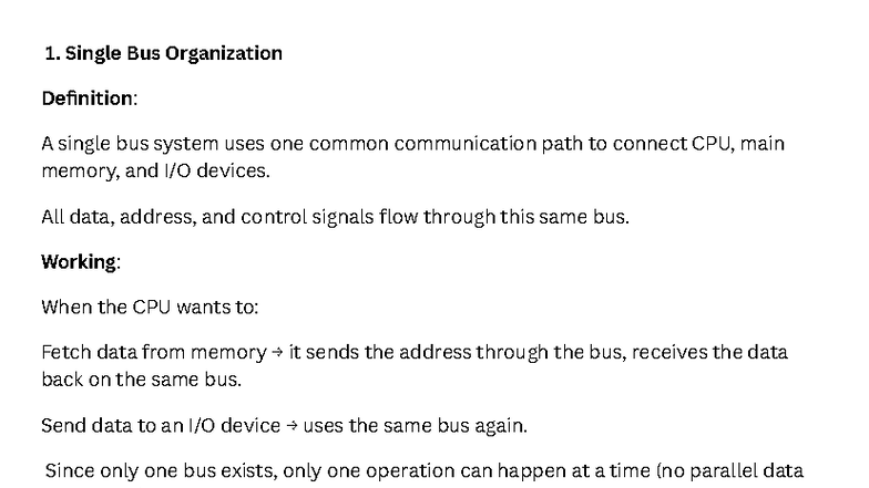 Single Bus vs Multi Bus Organization: Detailed Explanation (20251103 ...