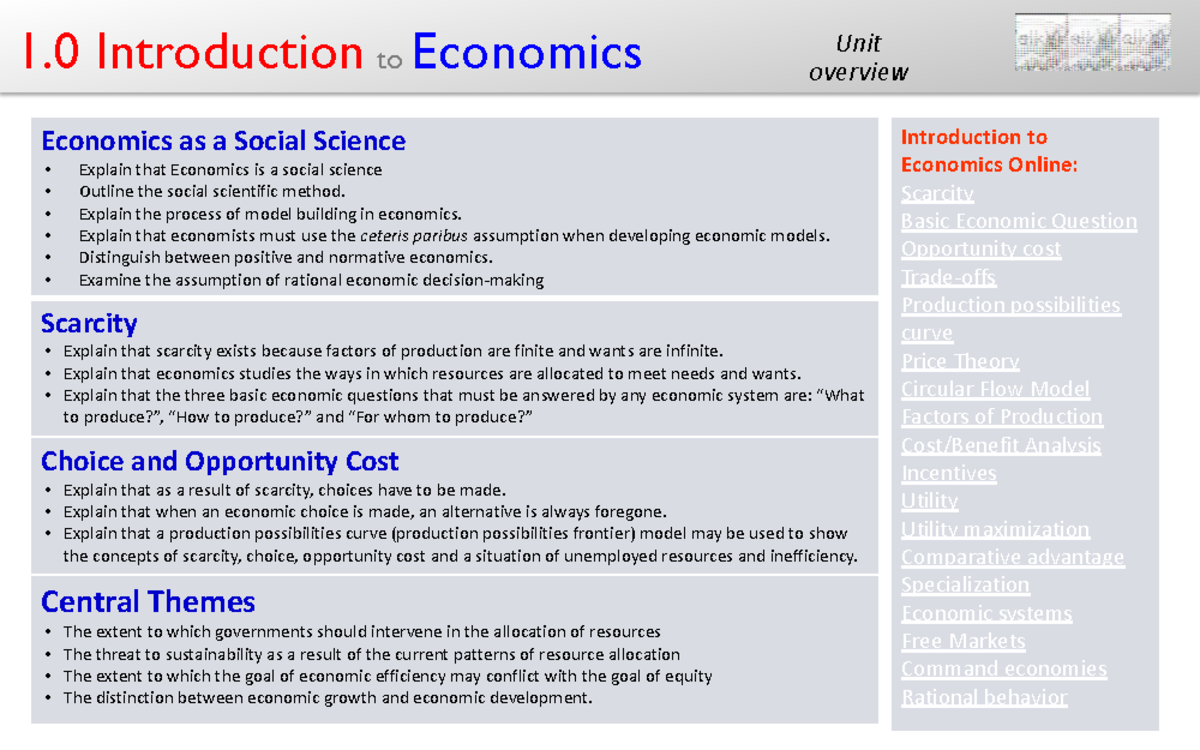 1 - lecture - 1 Introduction to Economics Economics as a Social Science ...