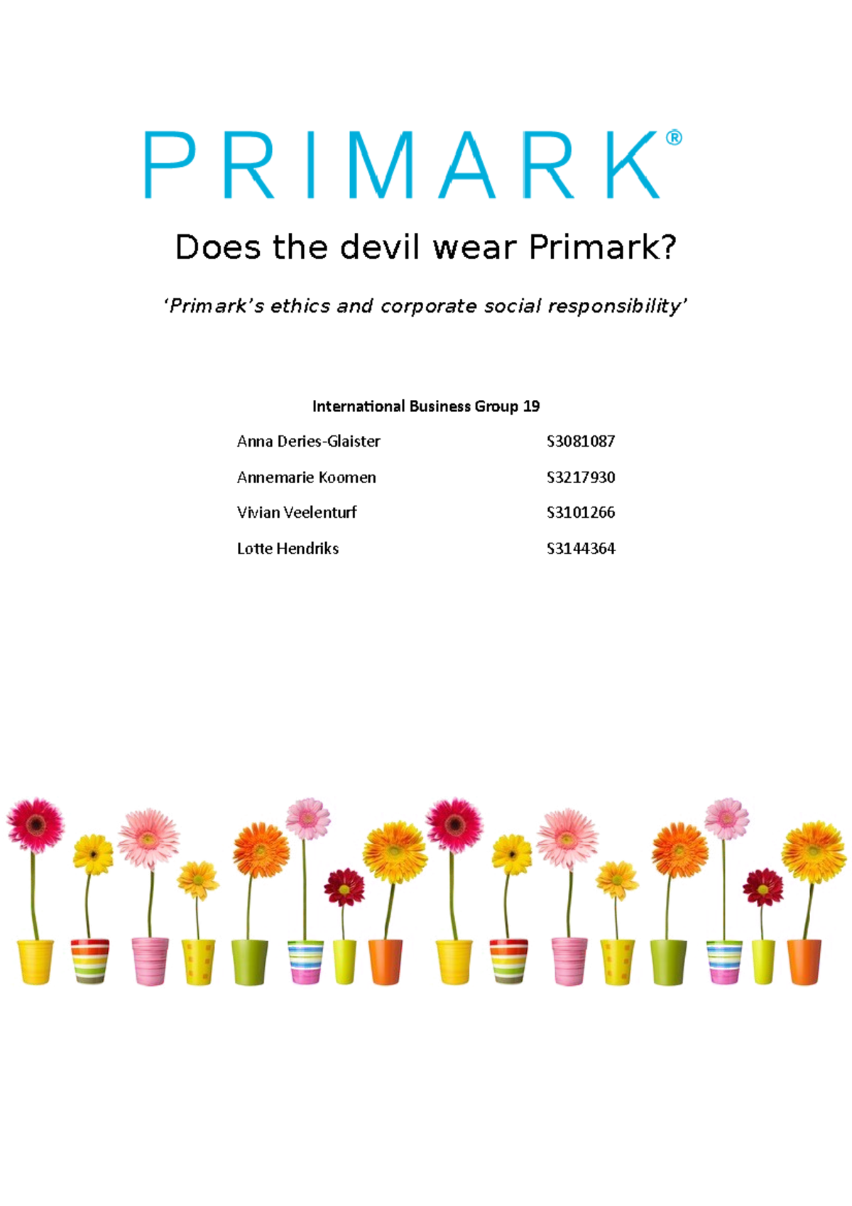 Primark Ethics Case Study: Examining Corporate Responsibility - Studeersnel