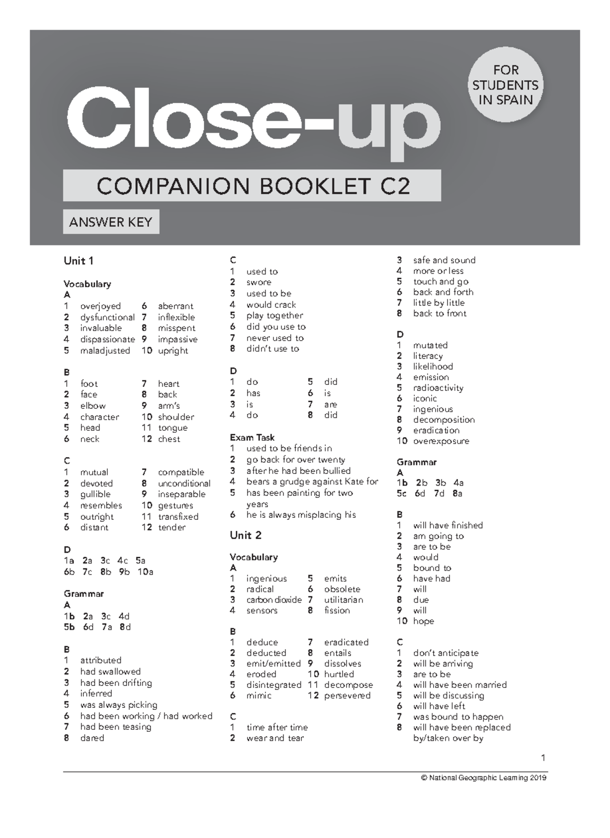 close-up-c2-companion-booklet-answer-key-1-close-up-companion-booklet
