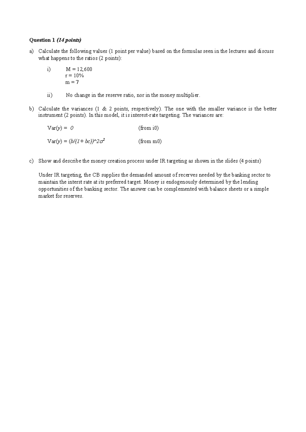 M&F Policy 2022 Final Exam Review and Key Concepts - Studeersnel