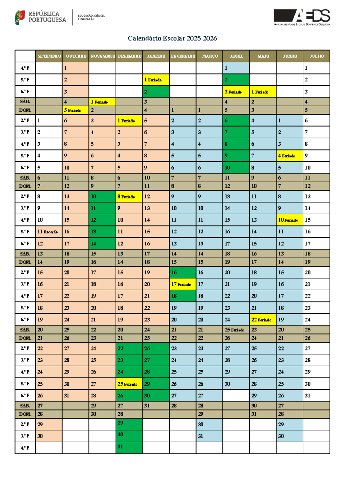 Calendário escolar estadual 2025 rs 5