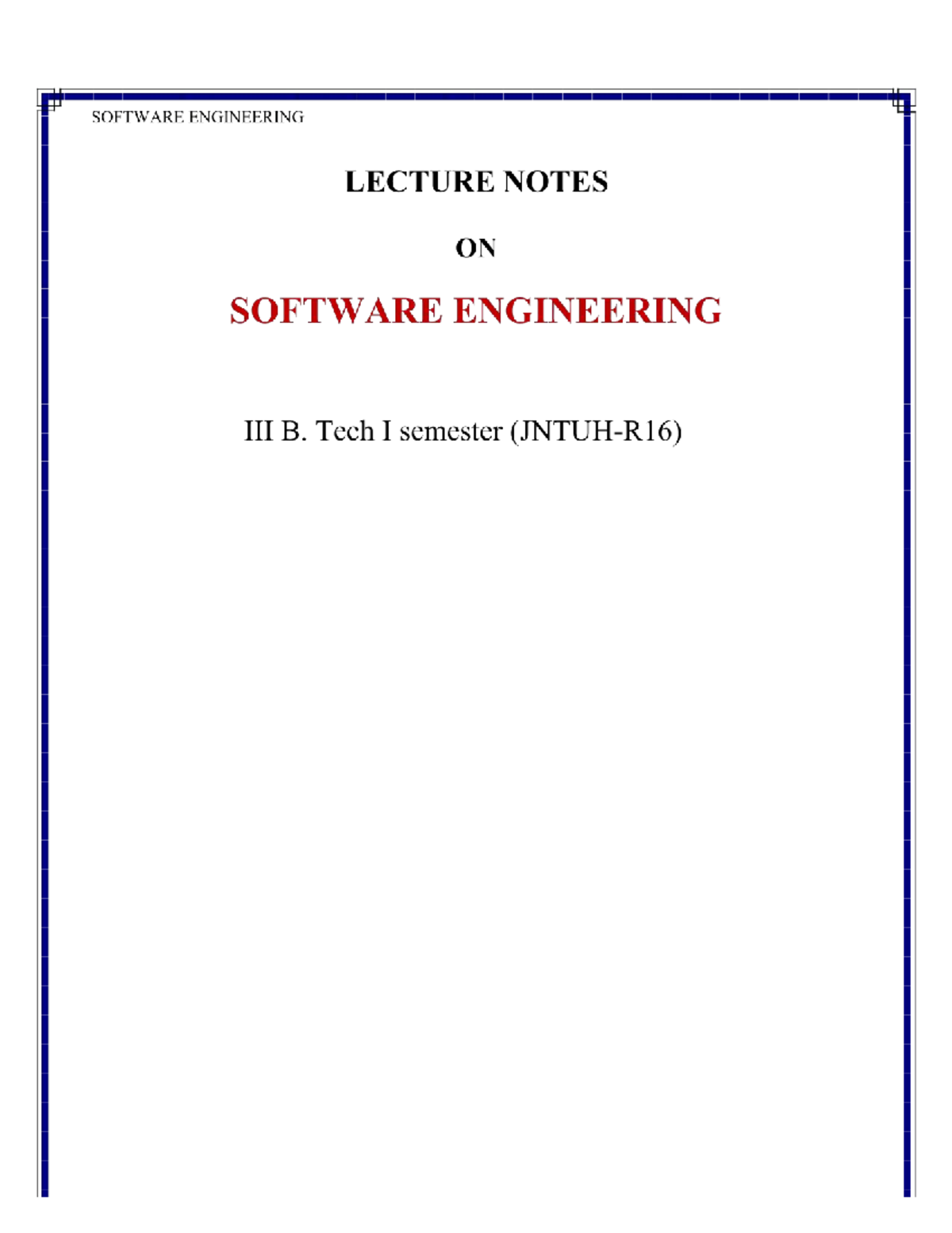 SE 101: Introduction to Software Engineering - Unit 1 Notes - Studocu