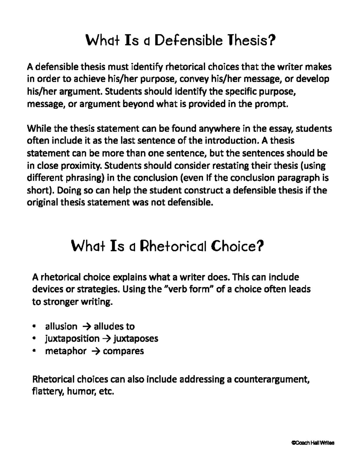 Rhetorical Analysis Thesis Statement Framework (ENG 101) - Studocu
