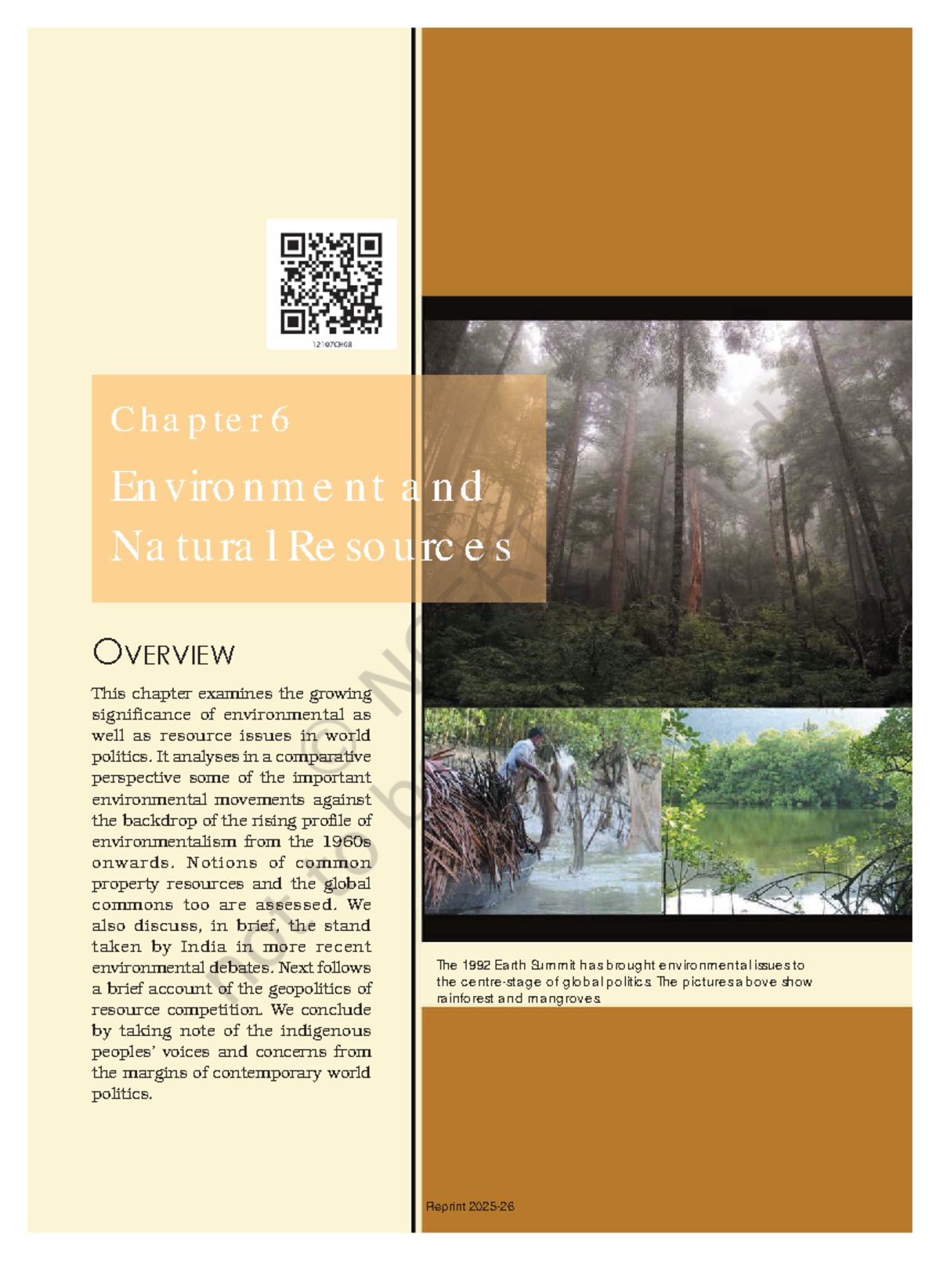 Leps106 - Chapter 6: Environment and Natural Resources Overview - Studocu