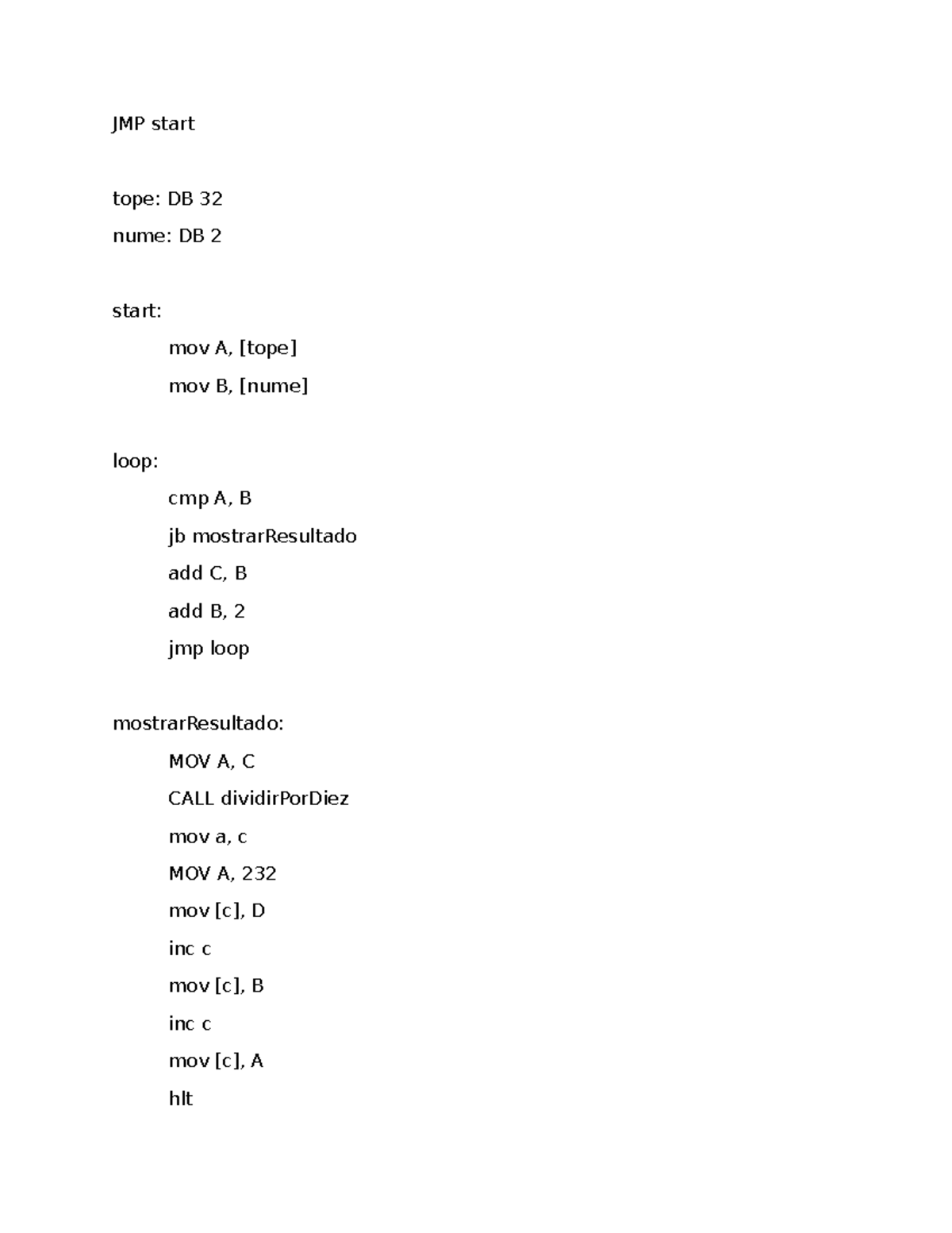 JMP Start: Solución EP AC P4 - Assembly Code Analysis - Studocu