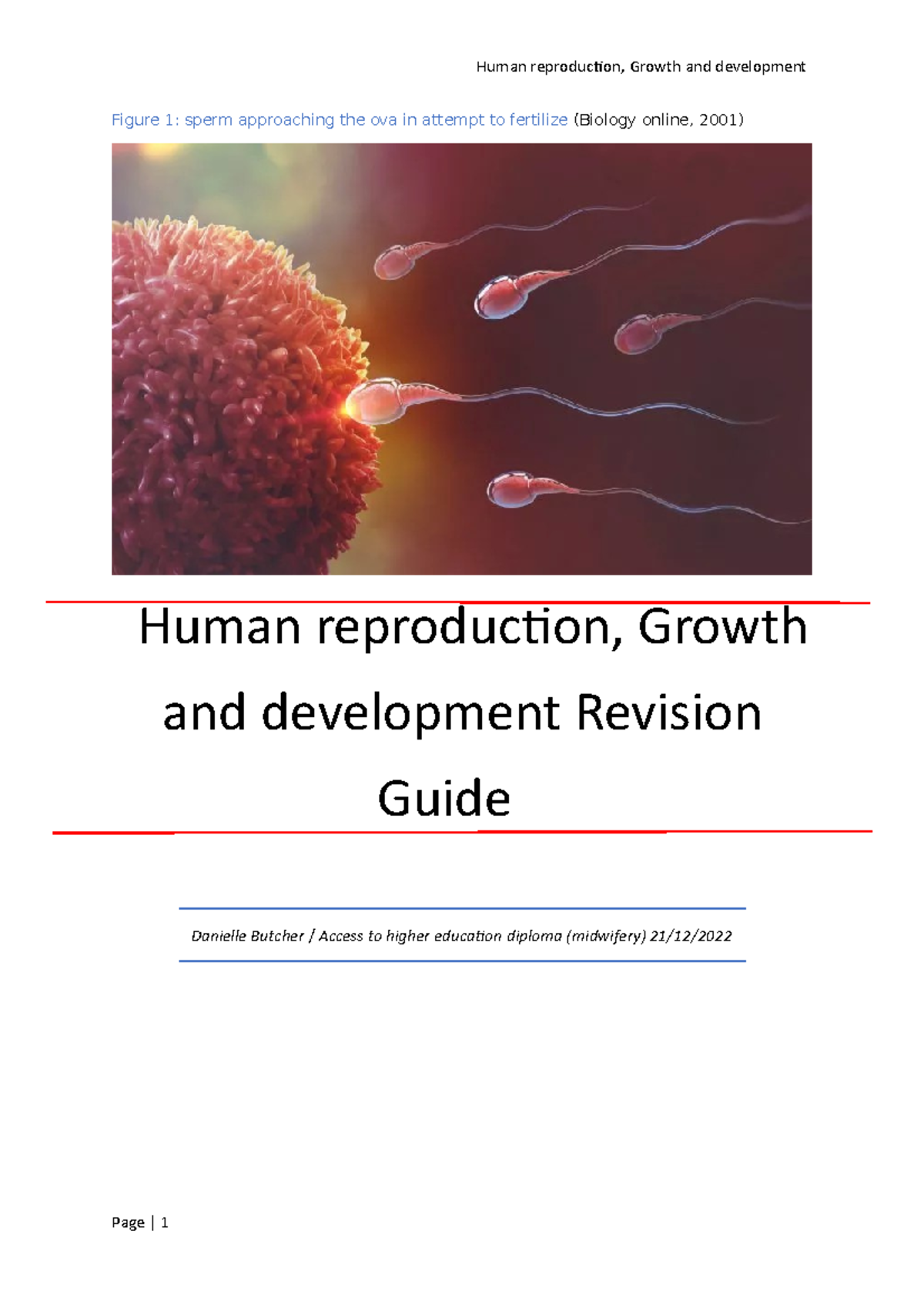 Unit 7: Human Reproduction, Hormonal Role & Development Guide - Studocu