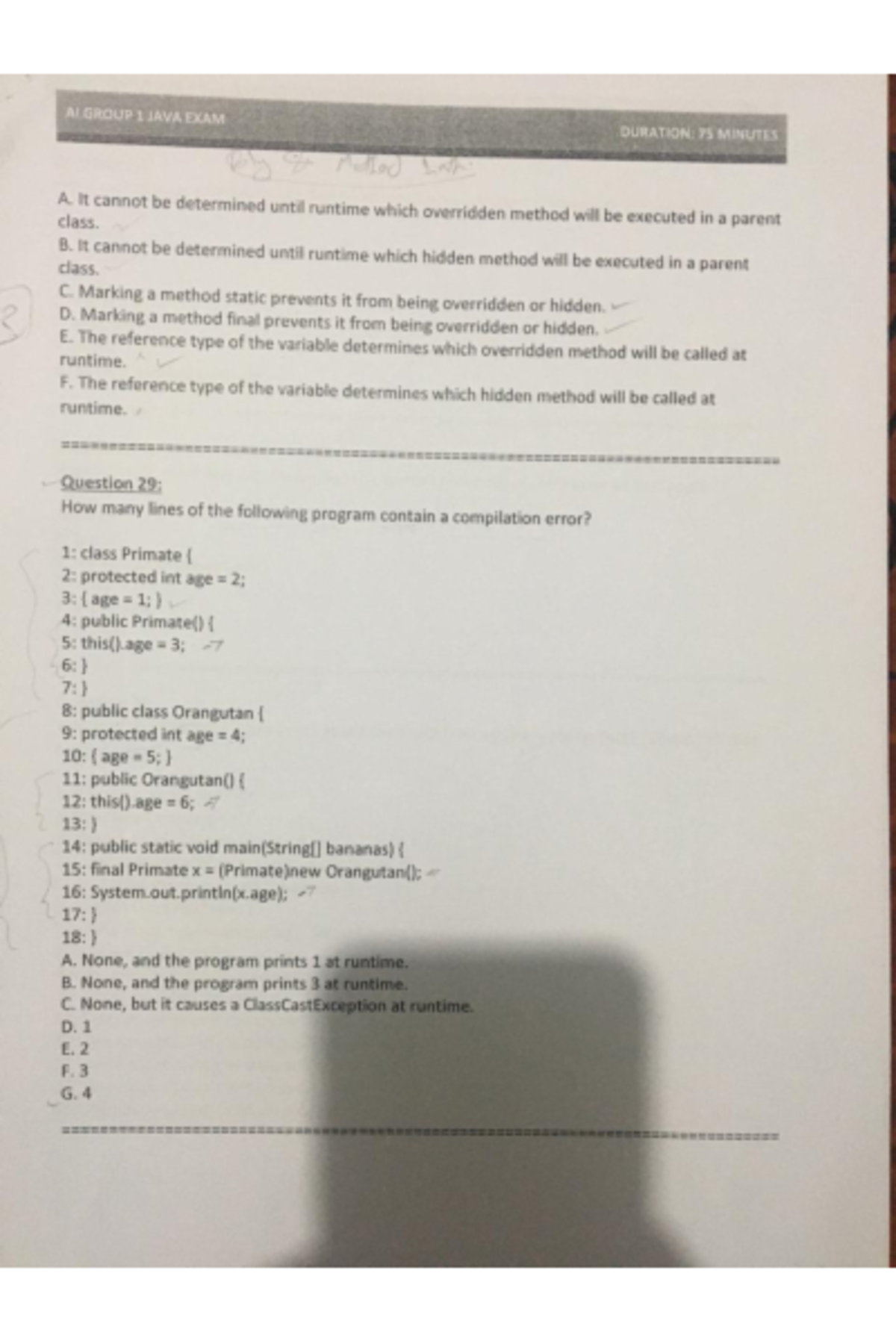 Java Exam 1 Study Guide - Essential Notes and Tips - Studocu
