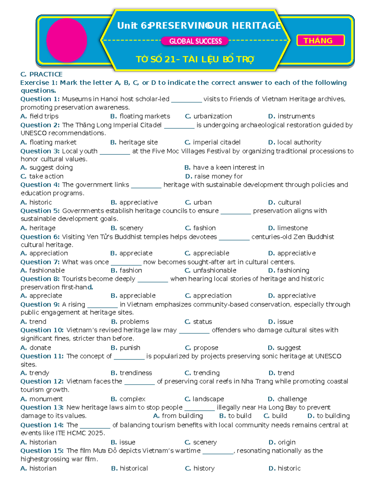 Unit 6: Vocabulary and Sentence Structure for Describing People ...