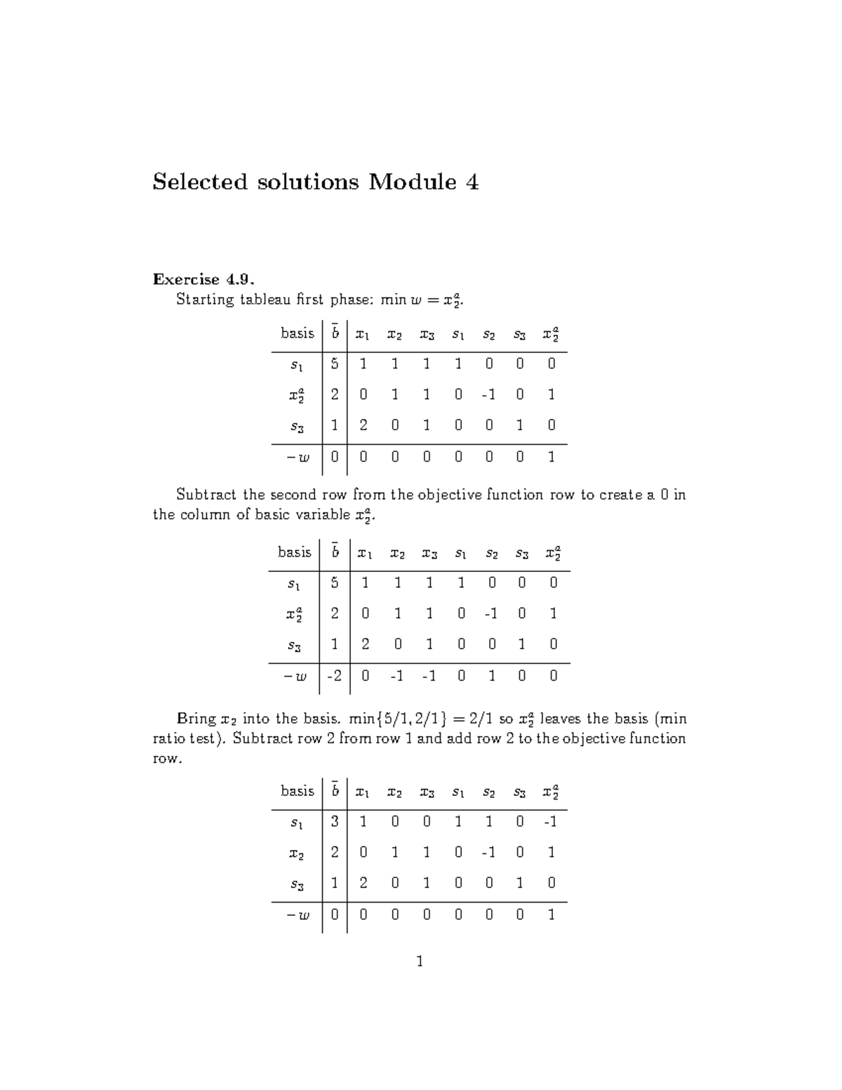 Module 4 Selected Solutions: Exercise 4.9 Step-by-Step Analysis ...