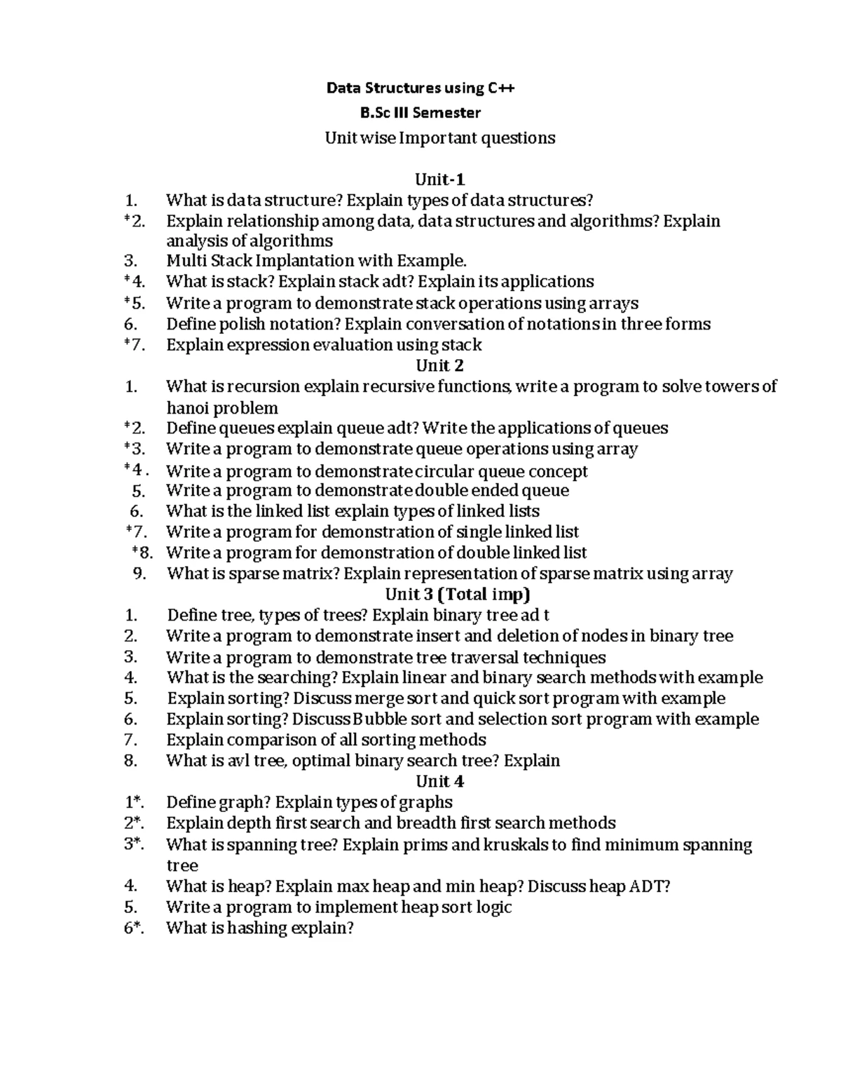 CSE 3-2 Final Exam Unit 2 Notes: JavaScript Fundamentals and Uses - Studocu